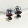 Red Color American Diamond Earrings (ADE323RED)