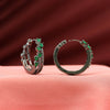 Green Color American Diamond Earrings (ADE324GRN)