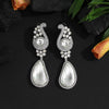 Silver Color American Diamond Earrings (ADE326SLV)