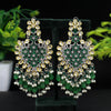 Green Color American Diamond Earrings (ADE328GRN)