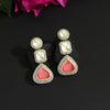 Pink Color American Diamond Earrings (ADE329PNK)