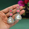 Pink Color American Diamond Earrings (ADE330PNK)