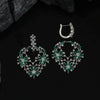 Green Color Premium American Diamond Earrings (ADE332GRN)