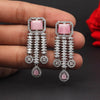 Pink Color Premium American Diamond Earrings (ADE333PNK)