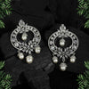 Silver Color Premium American Diamond Earrings (ADE338SLV)