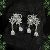 Silver Color Premium American Diamond Earrings (ADE340SLV)
