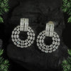 Silver Color Premium American Diamond Earrings (ADE343SLV)