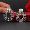 Silver Color Premium American Diamond Earrings (ADE343SLV)