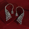 Silver Color Premium American Diamond Earrings (ADE345SLV)