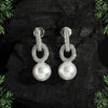 White Color Premium American Diamond Earrings (ADE350WHT)
