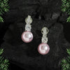 Light Pink Color American Diamond Earrings (ADE353LPNK)