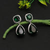 Green Color American Diamond Earrings (ADE403GRN)