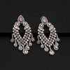 Pink Color American Diamond Earrings (ADE405PNK)