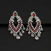 Red Color American Diamond Earrings (ADE405RED)