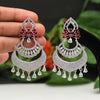 Red Color American Diamond Earrings (ADE408RED)