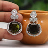 Mehandi Green Color American Diamond Earrings (ADE409MGRN)