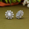 Gray Color American Diamond Stud Earrings (ADE410GRY)