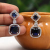 Blue Color American Diamond Earrings (ADE411BLU)