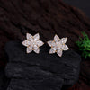 White Color American Diamond Stud Earrings (ADE420WHT)