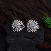 Silver Color American Diamond Stud Earrings (ADE422SLV)