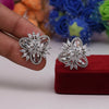 Silver Color American Diamond Stud Earrings (ADE422SLV)