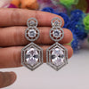 Silver Color American Diamond Earrings (ADE437SLV)