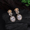 White Color American Diamond Earrings (ADE453WHT)