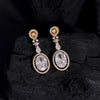 White Color American Diamond Earrings (ADE506WHT)