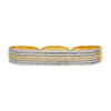 Gold Color Three In One American Diamond Brass Ring (ADR147GLD)