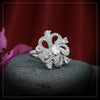 White Color American Diamond Finger Ring (ADR376WHT)