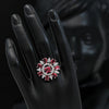 Rani Color American Diamond Finger Ring (ADR377RNI)
