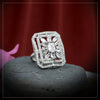 White Color American Diamond Finger Ring (ADR382WHT)