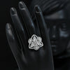 White Color American Diamond Finger Ring (ADR384WHT)