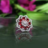 Red Color American Diamond Finger Ring (ADR400RED)