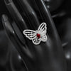 Red Color American Diamond Finger Ring (ADR403RED)