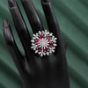 Rani Color American Diamond Finger Ring (ADR416RNI)