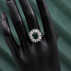 Green Color American Diamond Finger Ring (ADR420GRN)