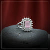 Pink Color American Diamond Finger Ring (ADR420PNK)