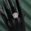 Pink Color American Diamond Finger Ring (ADR420PNK)