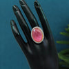Magenta Color American Diamond Finger Ring (ADR426MNT)