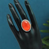 Orange Color American Diamond Finger Ring (ADR426ORG)