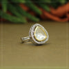White Color American Diamond Finger Ring (ADR436WHT)