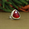 Maroon Color American Diamond Finger Ring (ADR440MRN)