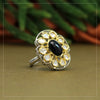 Black Color American Diamond Finger Ring (ADR442BLK)