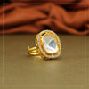 White Color American Diamond Finger Ring (ADR447WHT)