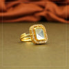 White Color American Diamond Finger Ring (ADR449WHT)