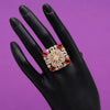 Rani Color American Diamond Finger Ring (ADR495RNI)