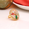 Multi Color American Diamond Finger Ring (ADR503MLT)