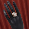 White Color American Diamond Finger Ring (ADR513WHT)