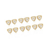 Gold Color American Diamond Stud Earrings Combo Of 6 Pairs (ADSE169CMB)